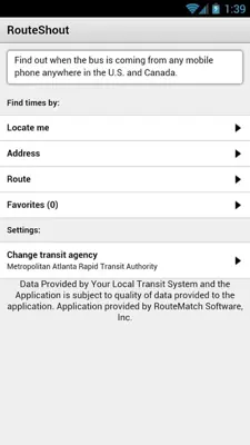 RouteShout android App screenshot 3